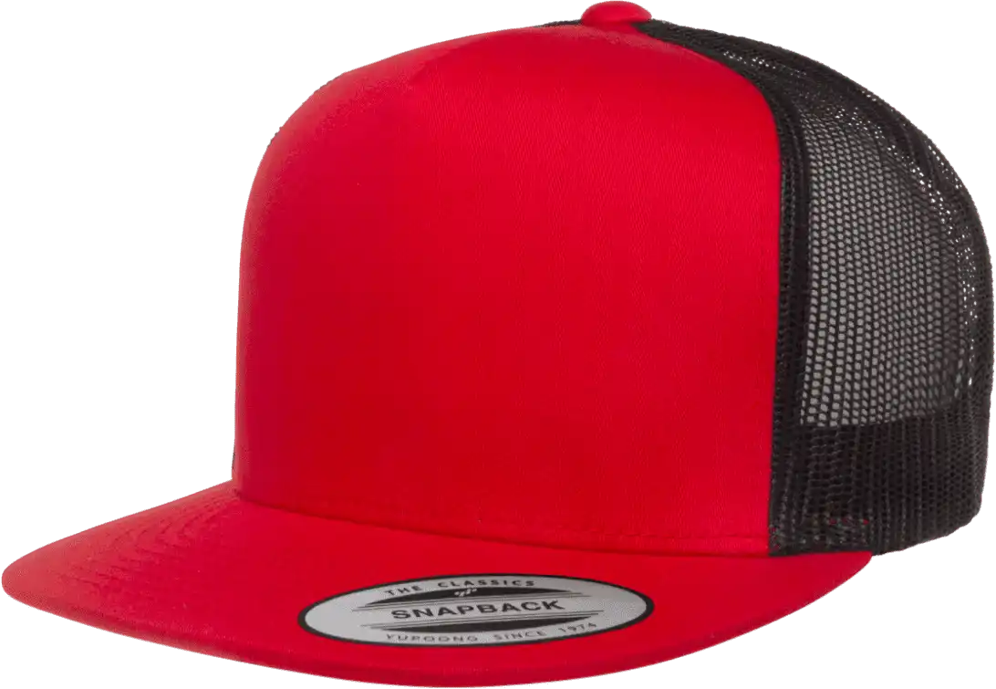 Yupoong 6006t Classics Classic Trucker Cap 2 Tone Red Black / 6 5/8’’ 7