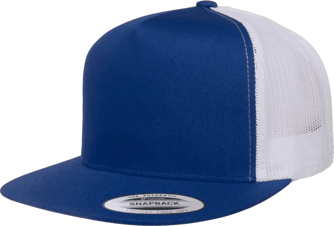 Yupoong 6006t Classics Classic Trucker Cap 2 Tone Royal White / 6 5/8’’ 7