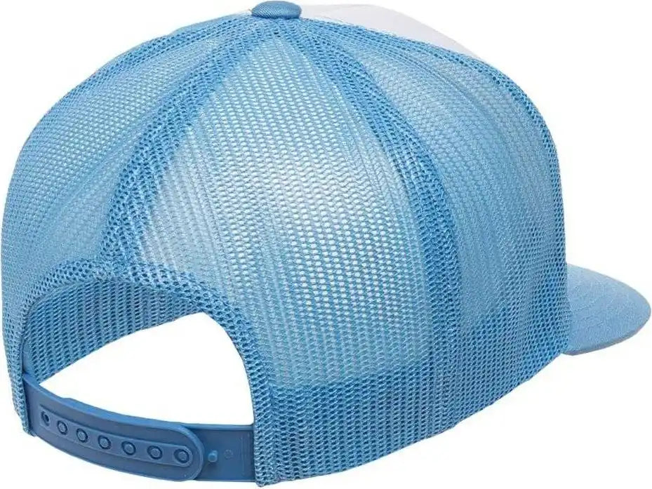 Yupoong 6006w Classics Trucker Cap White Front Columbia Blue / 6 5/8’’ 7