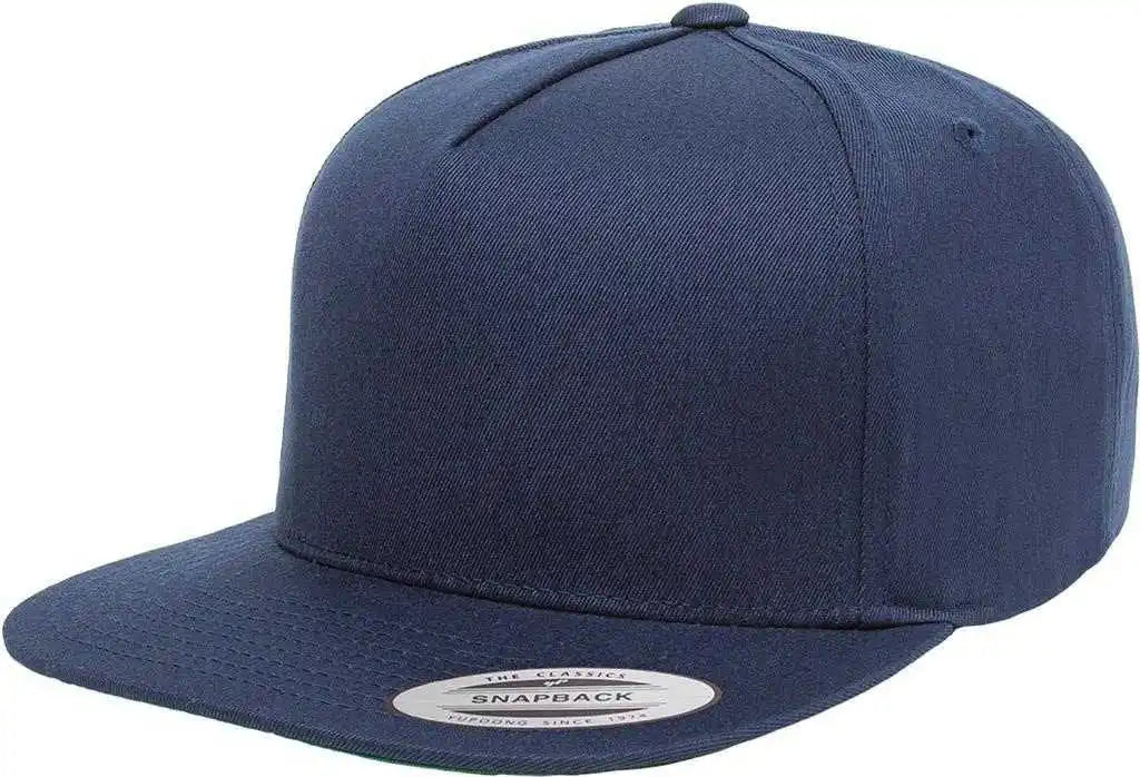 Yupoong 6007 Classics 5-panel Cotton Twill Snapback Cap - Navy - 6 5/8’’ - 7