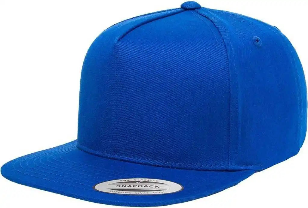 Yupoong 6007 Classics 5 Panel Cotton Twill Snapback Cap Royal / 6 5/8’’ 7