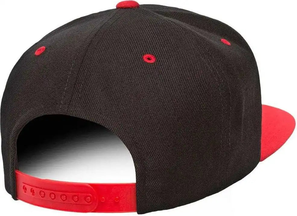Yupoong 6089mt Classics Premium Snapback Cap 2 Tone Black Red / 6 5/8’’ 7