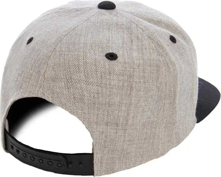 Yupoong 6089mt Classics Premium Snapback Cap 2 Tone Heather Black Gray / 6 5/8’’ 7