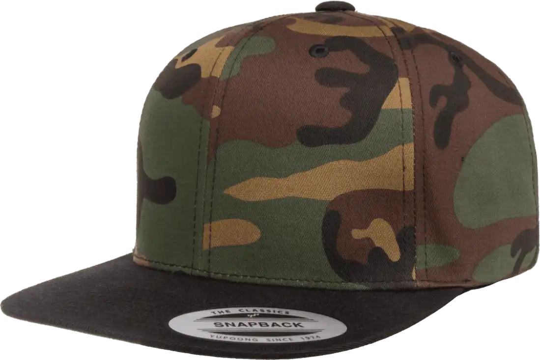 Yupoong 6089tc Classics Premium Snapback Cap - Camo Black - Multi-colored / 6 5/8’’ - 7