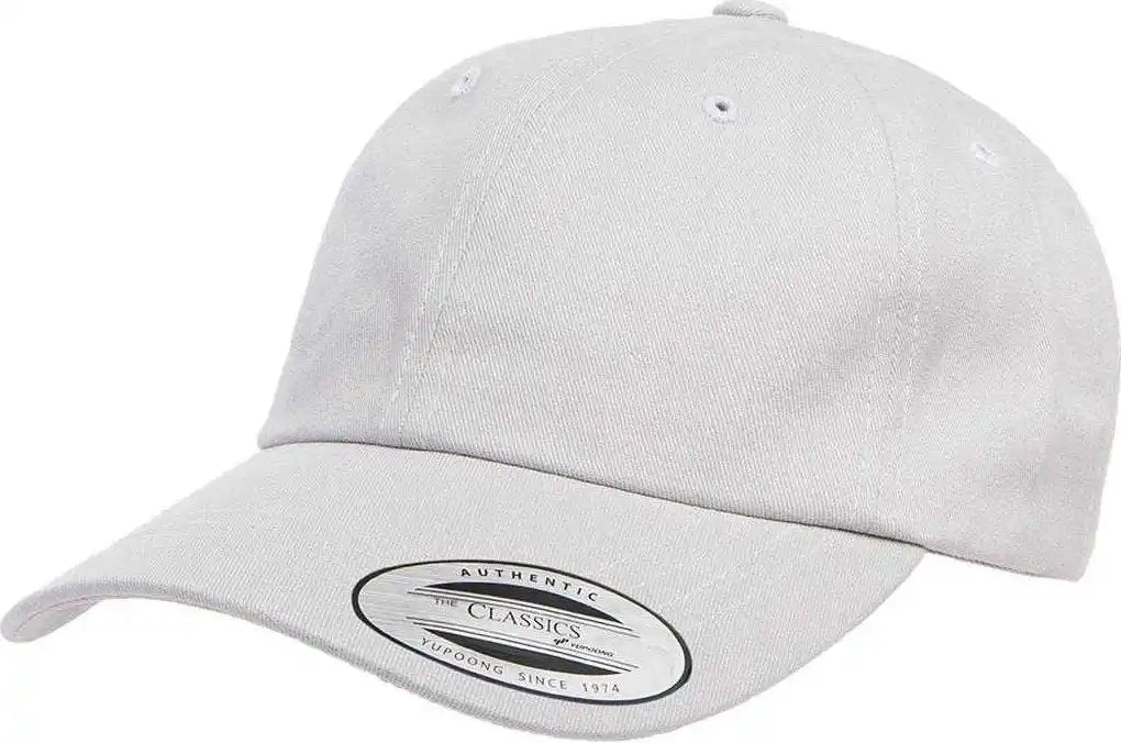 Yupoong 6245pt Classics Peached Cotton Twill Dad Cap Light Gray / 6 5/8’’ 7