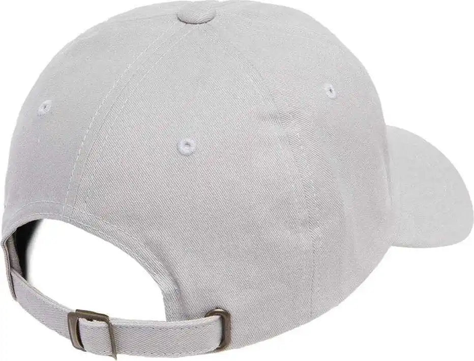 Yupoong 6245pt Classics Peached Cotton Twill Dad Cap Light Gray / 6 5/8’’ 7