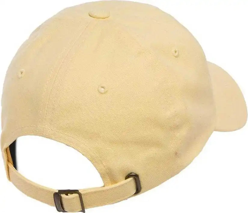 Yupoong 6245pt Classics Peached Cotton Twill Dad Cap - Yellow - 6 5/8’’ - 7