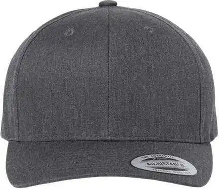 Yupoong 6389 Cvc Snapback Cap - Dark Heather Grey - Gray / 6 5/8’’ - 7 3/8’’