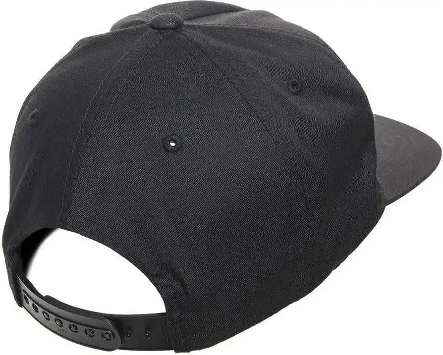 Yupoong 6502 Classics Unstructured 5- Panel Snapback Cap - Black - 6 5/8’’ - 7