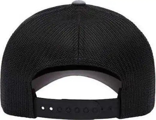 Yupoong 6506 Five Panel Retro Trucker Cap Heather Black / one Size Fits Most