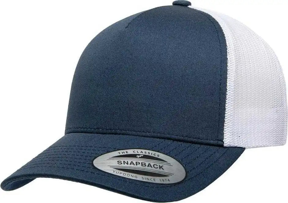 Yupoong 6506t Classics 5-panel Retro Trucker Cap 2-tone - Navy White - 6 5/8’’ - 7