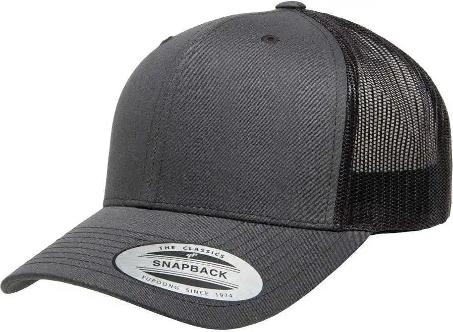 Yupoong 6606 Classics Retro Trucker Cap Charcoal Dark Gray / 6 5/8’’ 7