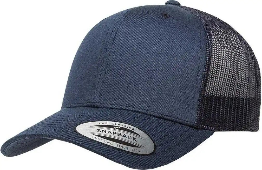 Yupoong 6606 Classics Retro Trucker Cap - Navy - 6 5/8’’ - 7