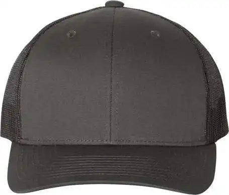 Yupoong 6606 Six-panel Retro Trucker Cap - Charcoal Black - Dark Gray / 6 5/8’’ - 7 3/8’’