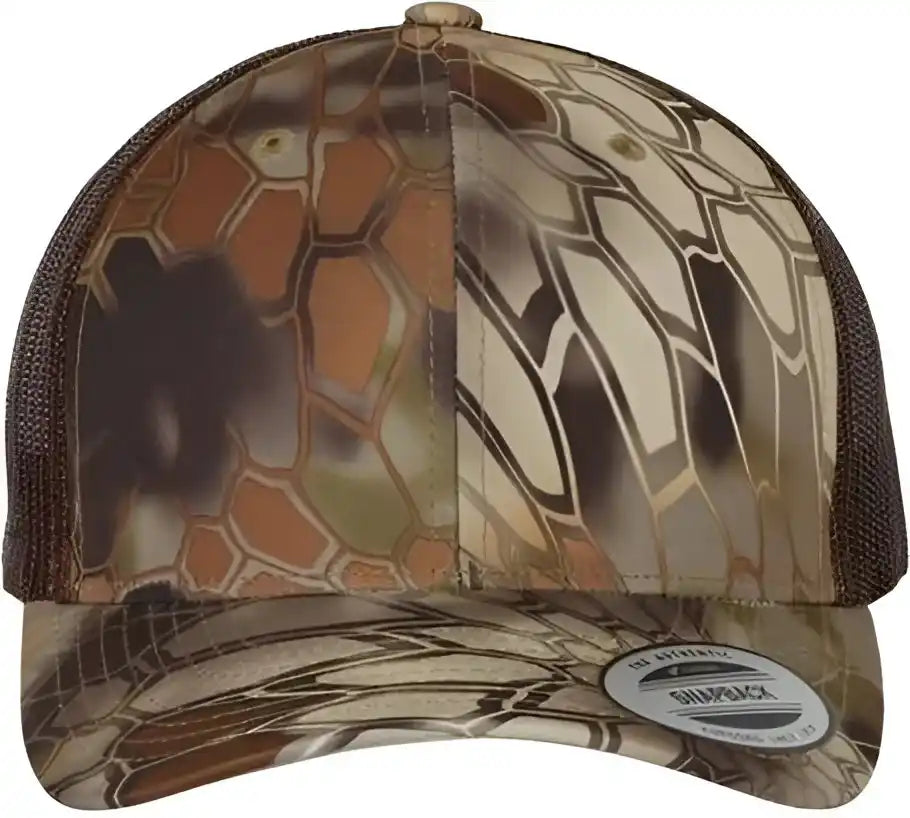 Yupoong 6606 Six-panel Retro Trucker Cap - Kryptek Highlander - 6 5/8’’ - 7 3/8’’