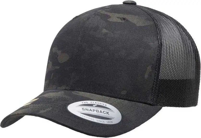 Yupoong 6606mc Classics Multicam Retro Trucker Cap - Multicam Black - Multi-colored / 6 5/8’’ - 7