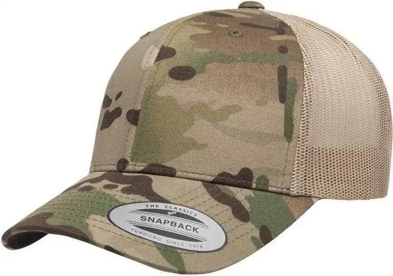 Yupoong 6606mc Classics Multicam Retro Trucker Cap - Multicam Khaki - Multi-colored / 6 5/8’’ - 7