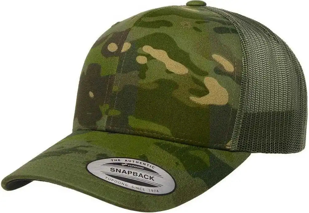 Yupoong 6606mc Classics Multicam Retro Trucker Cap Multicam Tropic Green Multi Colored / 6 5/8’’ 7