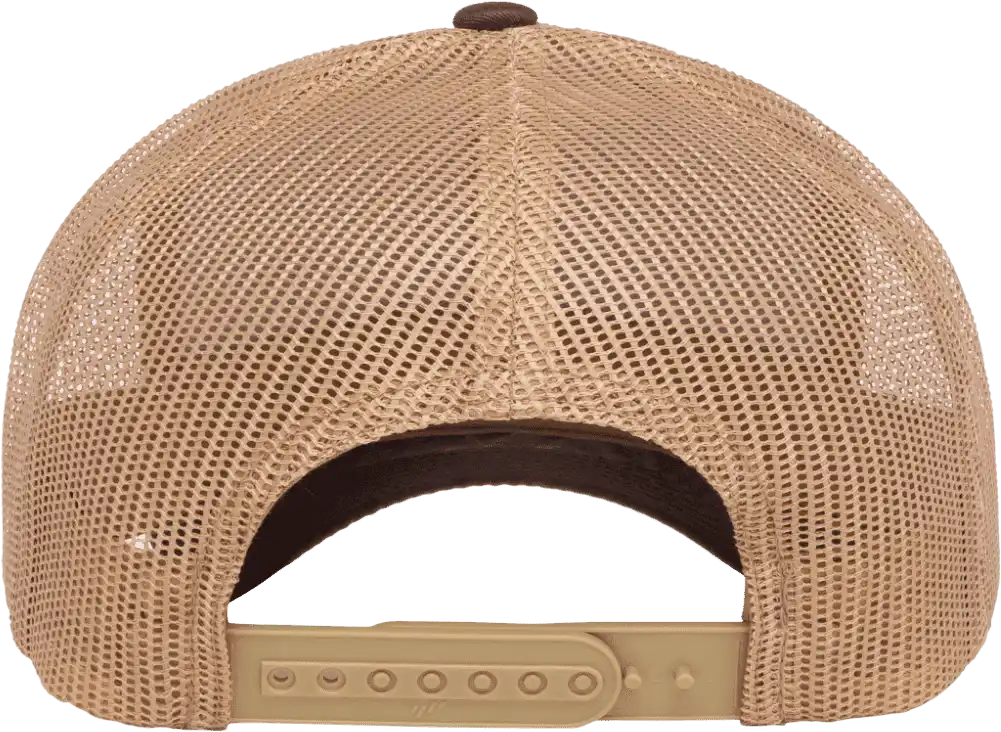 Yupoong 6606t Classics Retro Trucker Cap 2-tone - Brown Khaki - 6 5/8’’ - 7