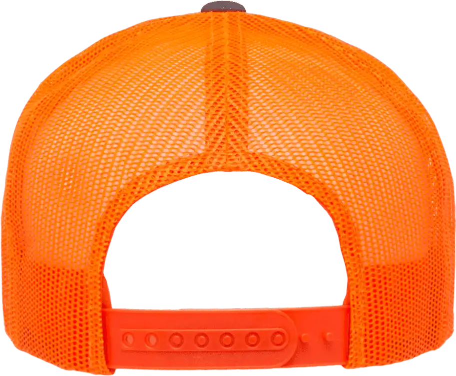 Yupoong 6606t Classics Retro Trucker Cap 2 Tone Charcoal Neon Orange Dark Gray / 6 5/8’’ 7