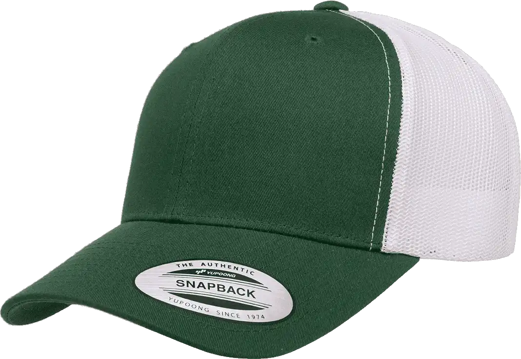 Yupoong 6606t Classics Retro Trucker Cap 2 Tone Evergreen White Forest / 6 5/8’’ 7