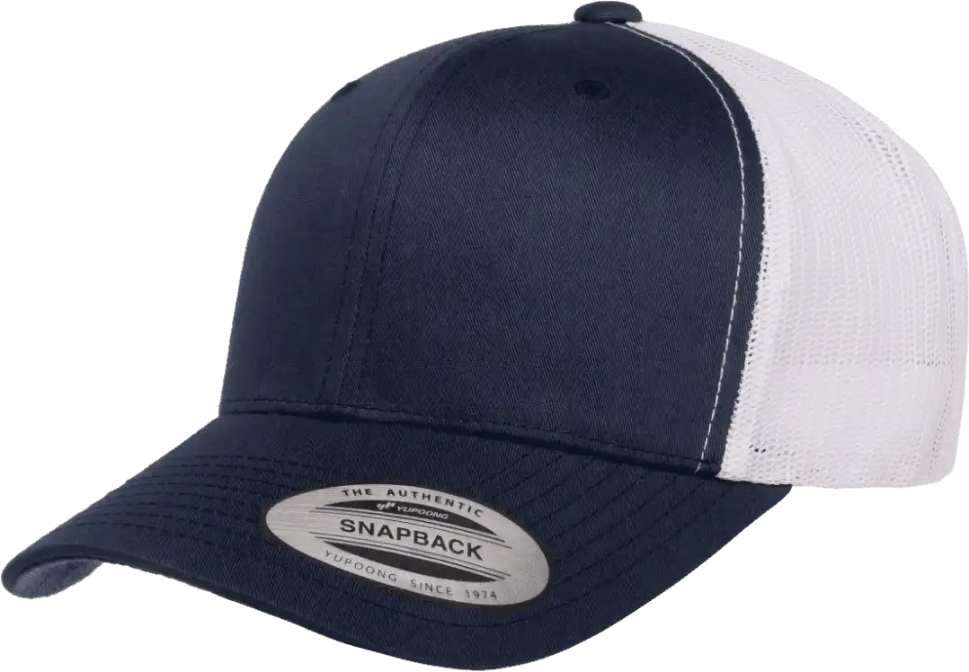 Yupoong 6606t Classics Retro Trucker Cap 2 Tone Navy White / 6 5/8’’ 7