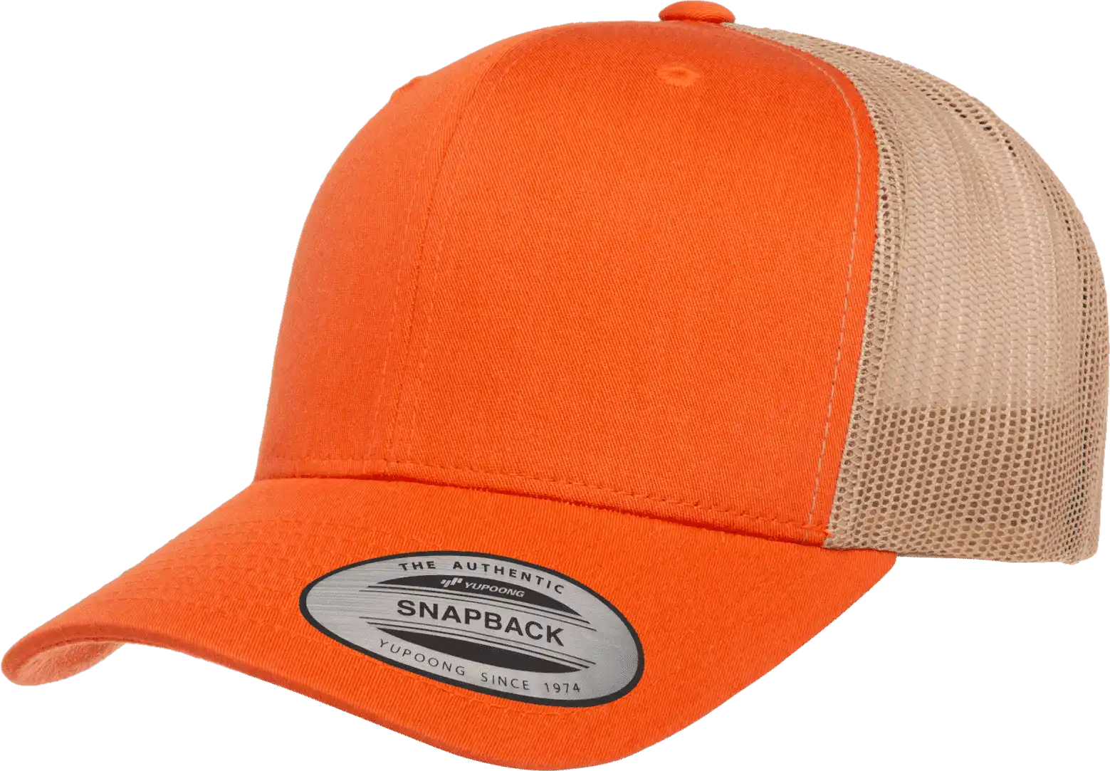Yupoong 6606t Classics Retro Trucker Cap 2 Tone Rust Orange Khaki Burnt / 6 5/8’’ 7