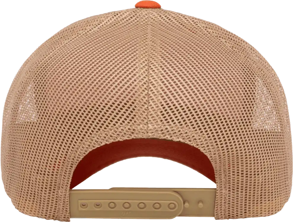 Yupoong 6606t Classics Retro Trucker Cap 2 Tone Rust Orange Khaki Burnt / 6 5/8’’ 7