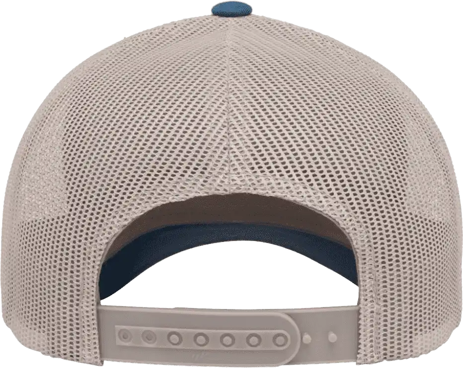 Yupoong 6606t Classics Retro Trucker Cap 2 Tone Steel Blue Silver Light Gray / 6 5/8’’ 7