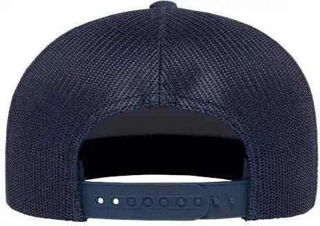 Yupoong 6609 Retro High Profile Trucker Cap Navy / one Size Fits Most