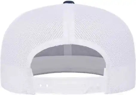 Yupoong 6609 Retro High Profile Trucker Cap Navy White / one Size Fits Most