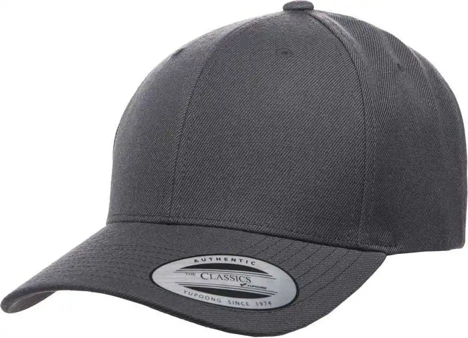 Yupoong 6789m Classics Premium Curved Visor Snapback Cap - Dark Gray - 6 5/8’’ - 7
