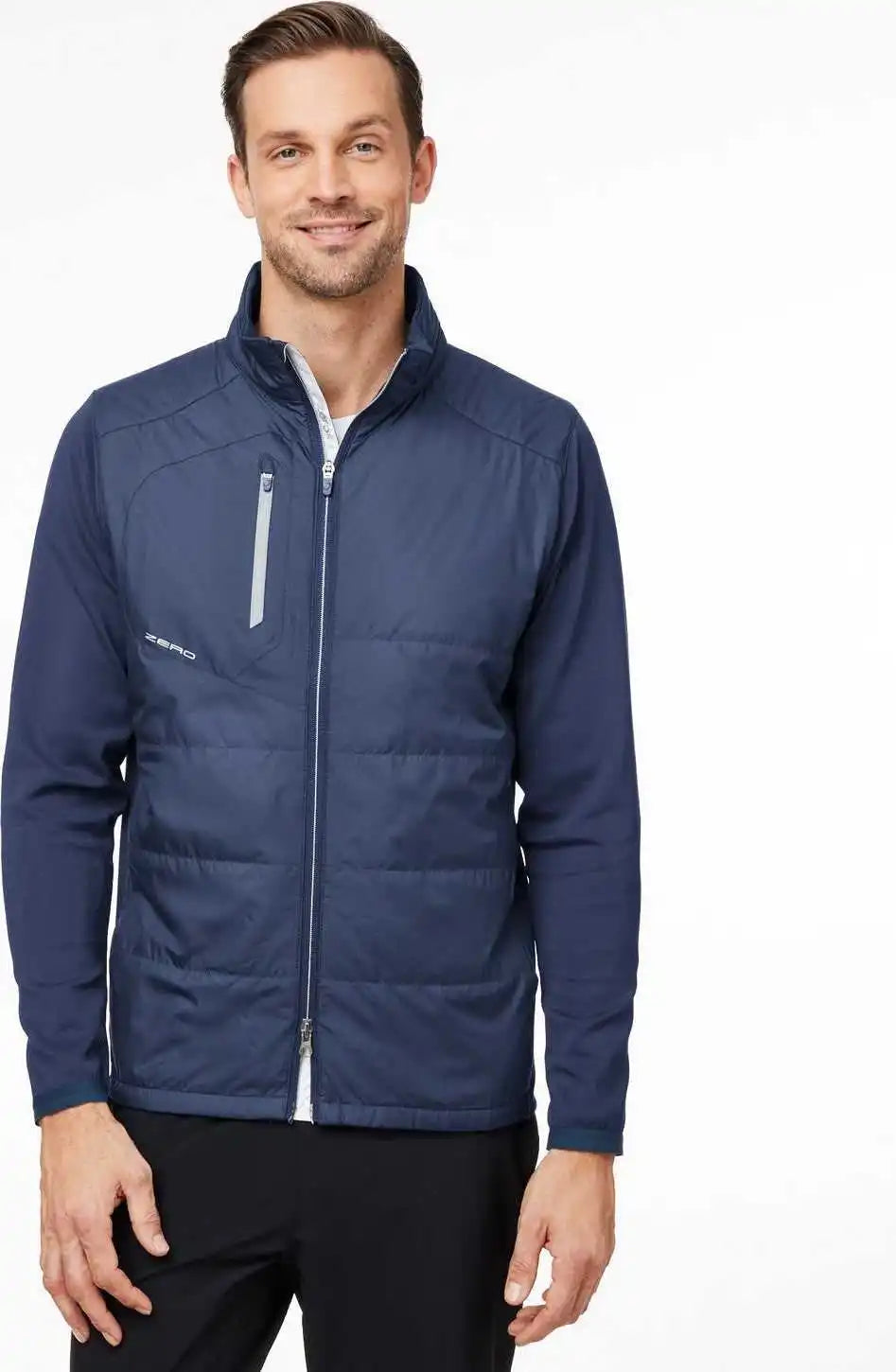 Zero Restriction W1018 Men’s Lightweight Hybrid Jacket - Navy