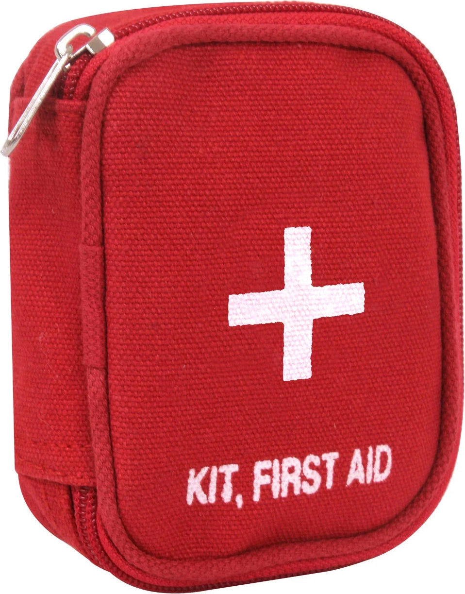 Zipper First Aid Kit - Red