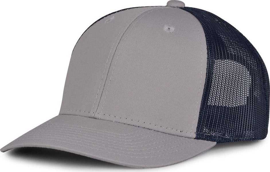 The Game GB452E Everyday Trucker Cap - Gray Navy - HIT a Double