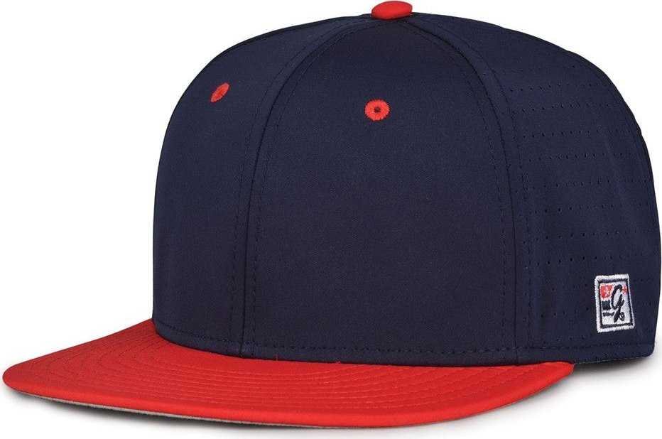 The Game GB997 Pro Shape GameChanger Cap - Navy Red - HIT A Double