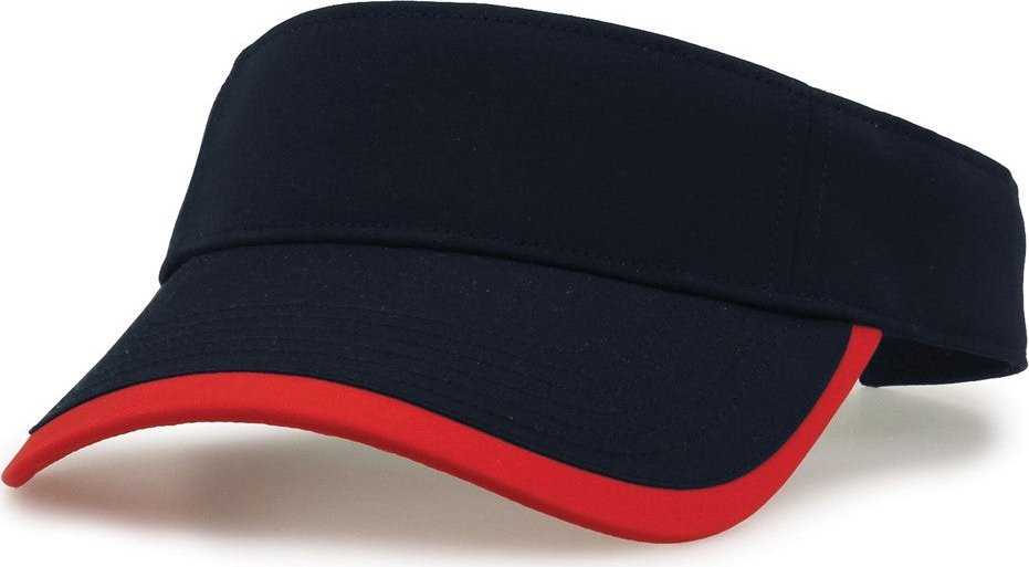 The Game GB463 Gamechanger Visor with Bill Tipping - Navy Red - HIT A Double