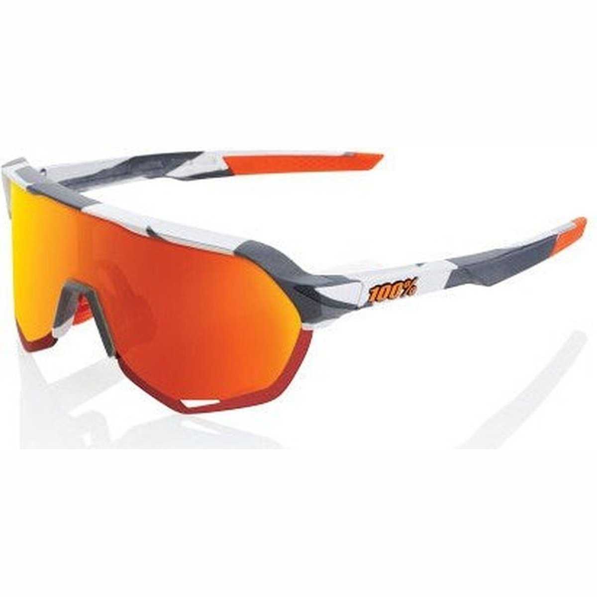 100% 60006-00008 S2 Sunglasses Soft Tact Grey Camo wth HiPER Red Lens - HIT a Double - 1