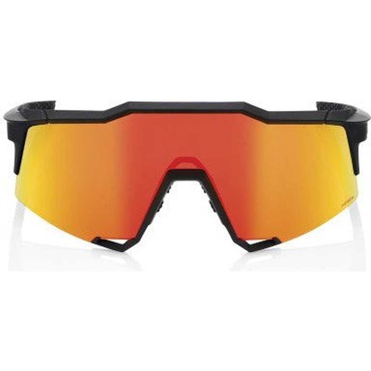 100% 60007-00008 Speedcraft Sunglasses Soft Tact Black with HiPER Red Lens - HIT a Double - 2