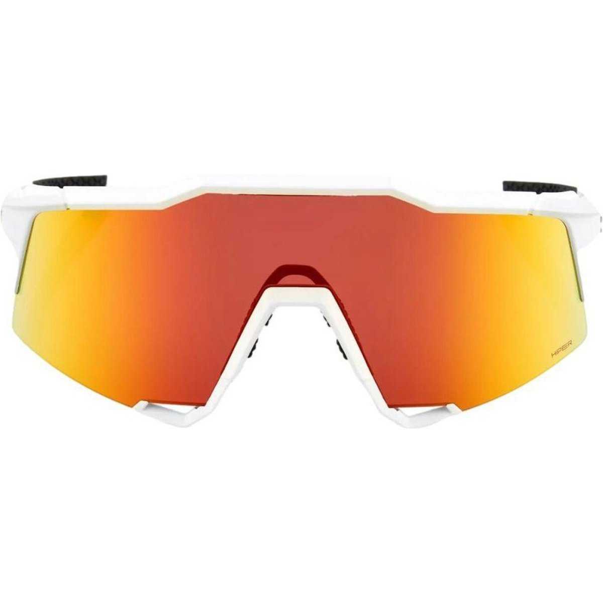 100% 60007-00009 Speedcraft Sunglasses Soft Tact Off White with HiPER Red Mirror Lens - HIT a Double - 3