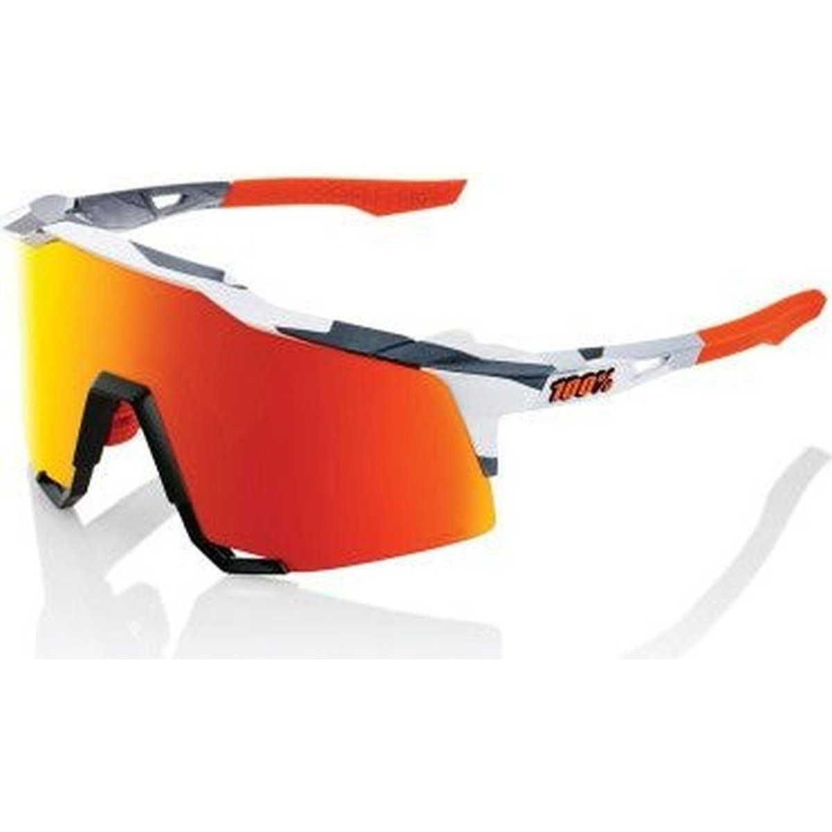 100% 60007-00010 Speedcraft Sunglasses Soft Tact Grey Camo with HiPER Red Lens - HIT a Double - 1