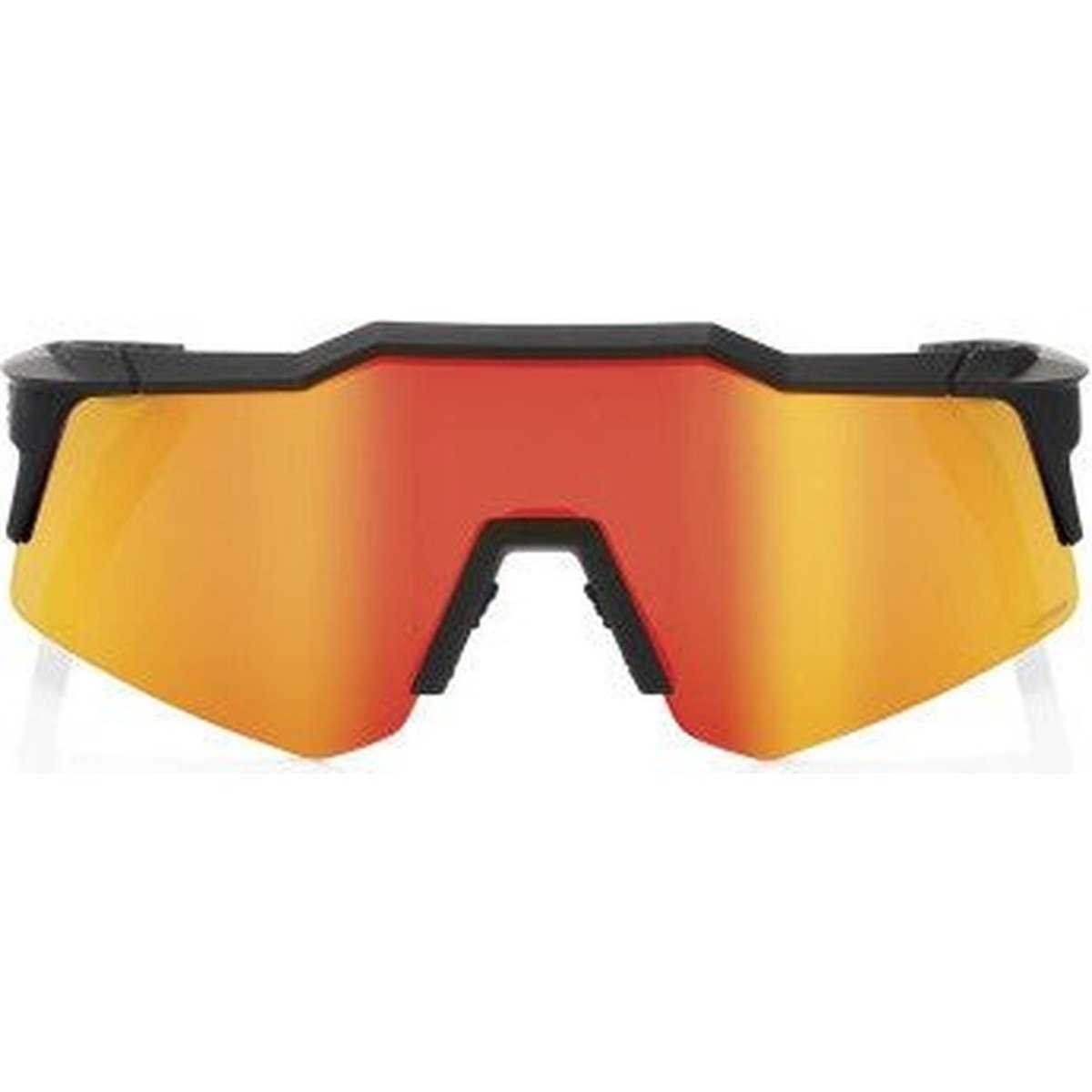 100% 60009-00008 Speedcraft XS Youth Sunglasses Soft Tact Black with HiPER Red Lens - HIT a Double - 3