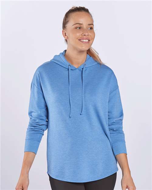 Boxercraft BW5301 Women&#39;s Dream Fleece Hooded Pullover - Blue Heather - HIT a Double - 2