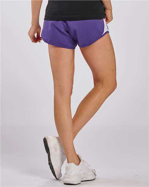 Boxercraft BW6102 Woman&#39;s Sport Shorts - Purple - HIT a Double - 3