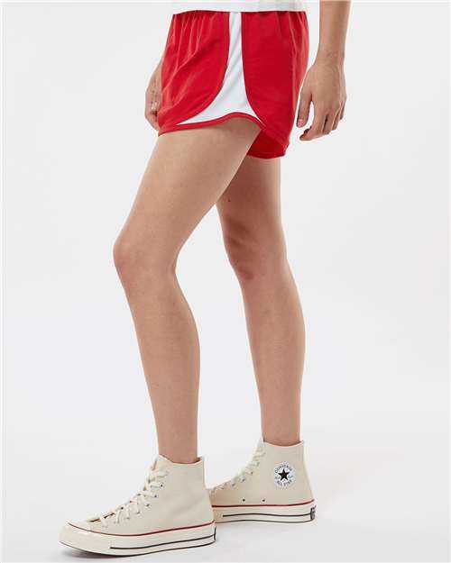 Boxercraft BW6102 Woman&#39;s Sport Shorts - Red - HIT a Double - 3
