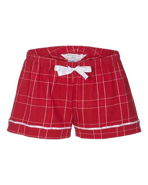 Boxercraft BW6501 Women's Flannel Shorts - Crimson Field Day Plaid - HIT a Double - 1