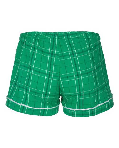 Boxercraft BW6501 Women&#39;s Flannel Shorts - Kelly Field Day Plaid - HIT a Double - 4