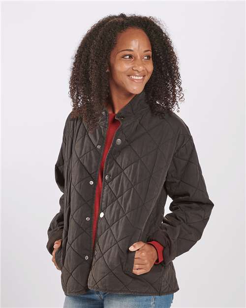 Boxercraft BW8102 Women&#39;s Quilted Market Jacket - Black - HIT a Double - 3