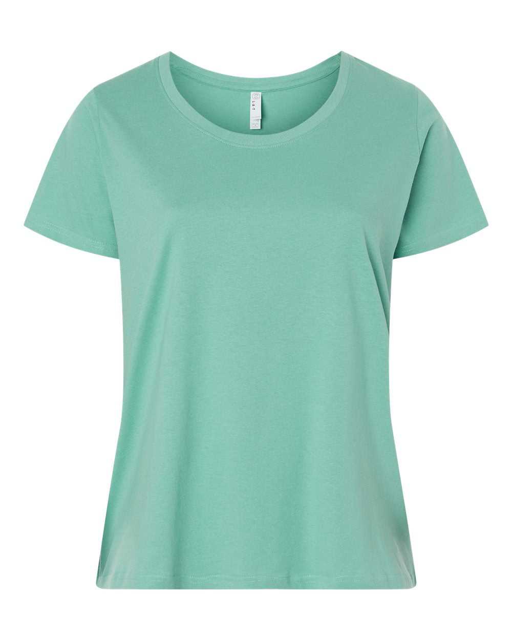 Lat 3816 Curvy Collection Women&#39;s Fine Jersey Tee - Saltwater&quot; - &quot;HIT a Double