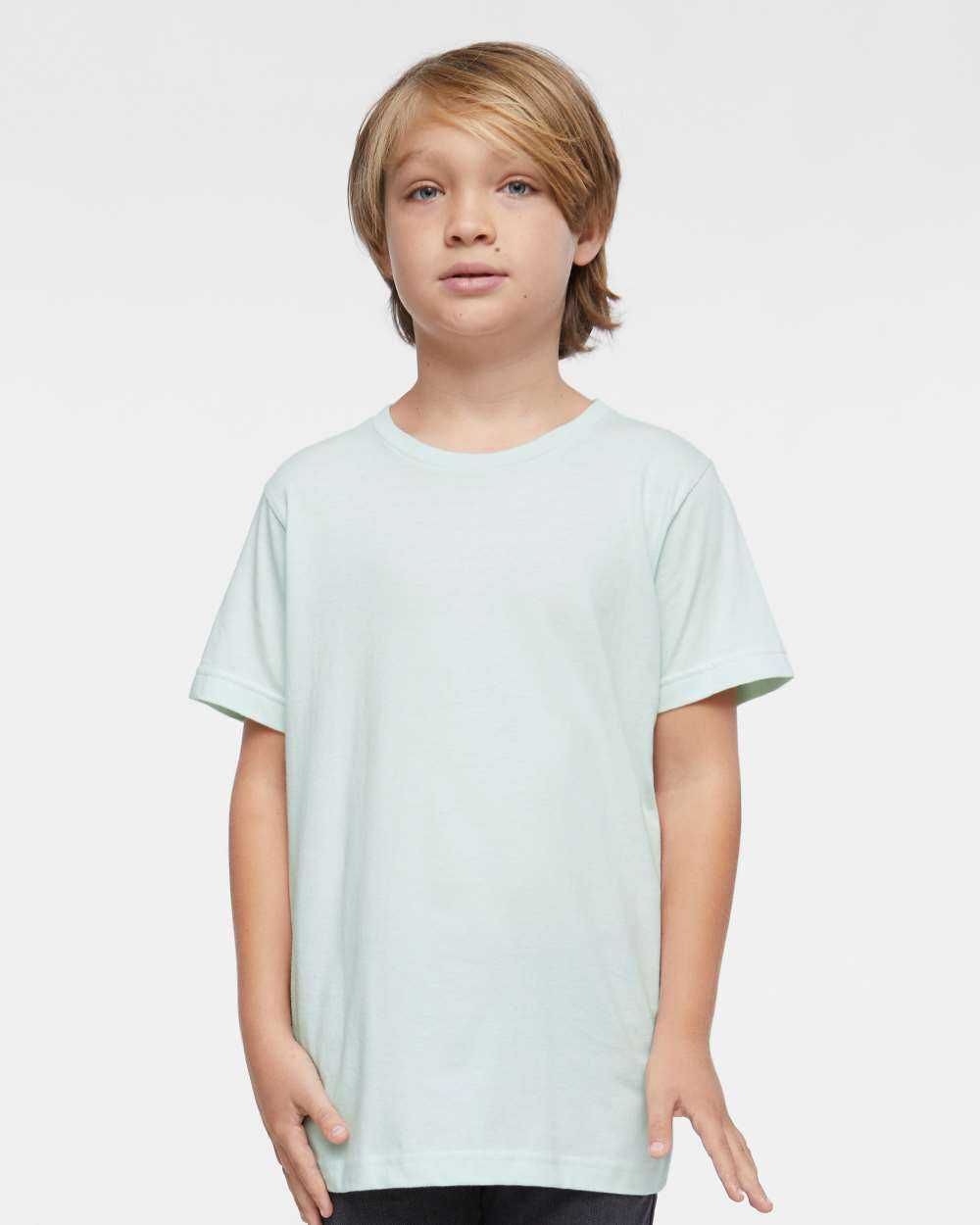 Lat 6101 Youth Fine Jersey Tee - Honeydew - HIT a Double - 1